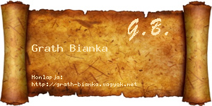 Grath Bianka névjegykártya
