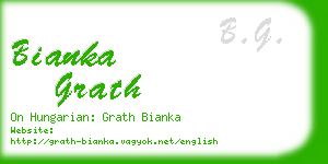 bianka grath business card